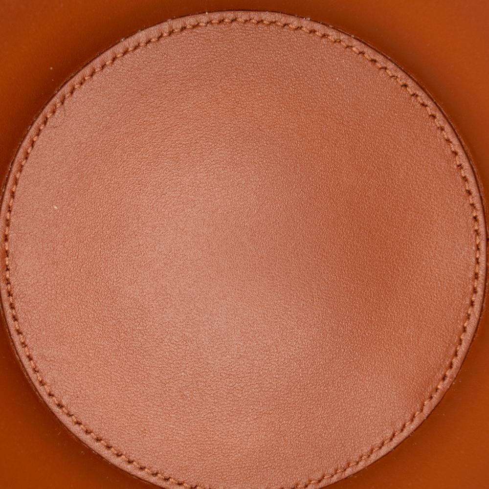 Celine AB Celine Brown Dark Brown Coated Canvas Fabric Triomphe Triomphe Nina Minaudiere Bag Italy