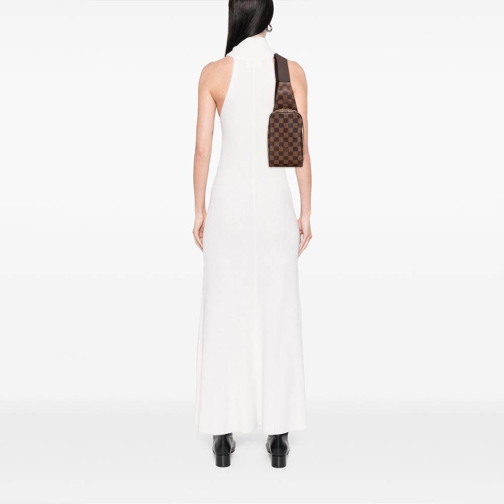 Louis Vuitton AB Louis Vuitton Brown Damier Canvas Fabric Damier Ebene Geronimos Spain