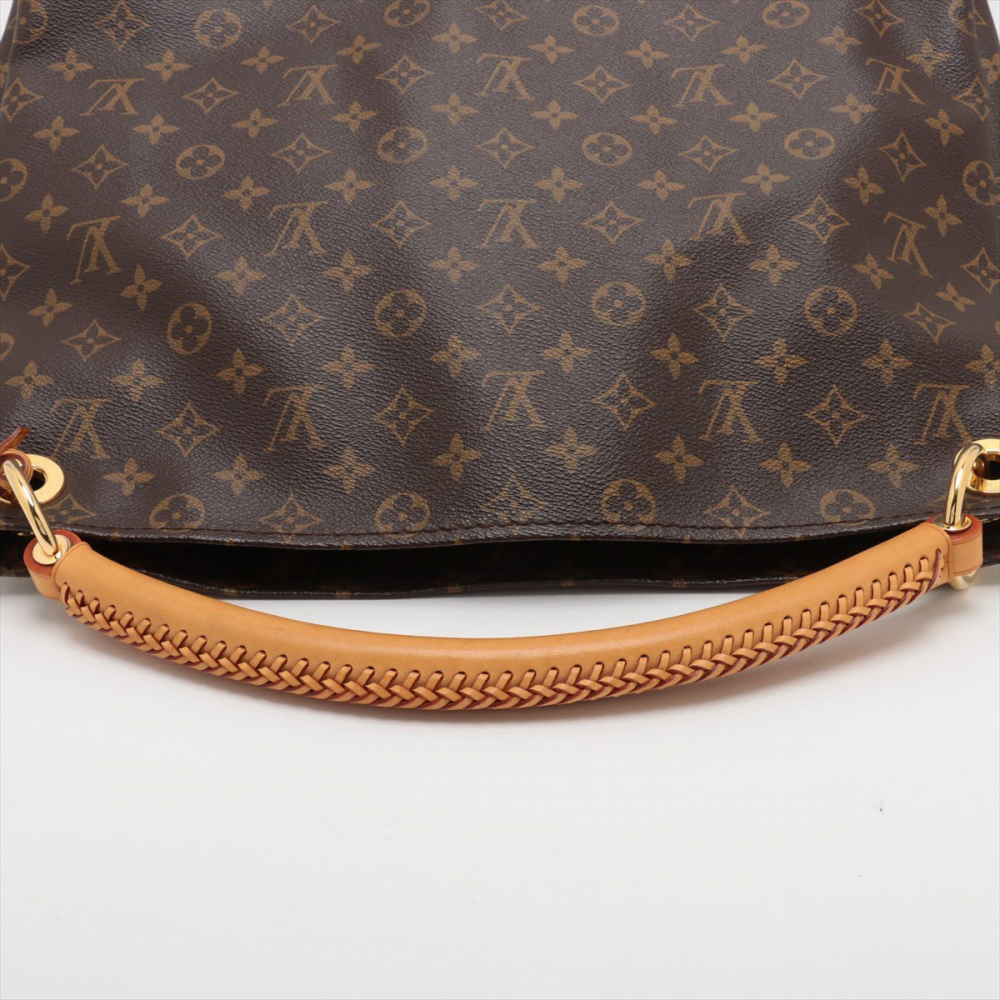 Louis Vuitton Artsy Canvas Hobo Bag Brown
