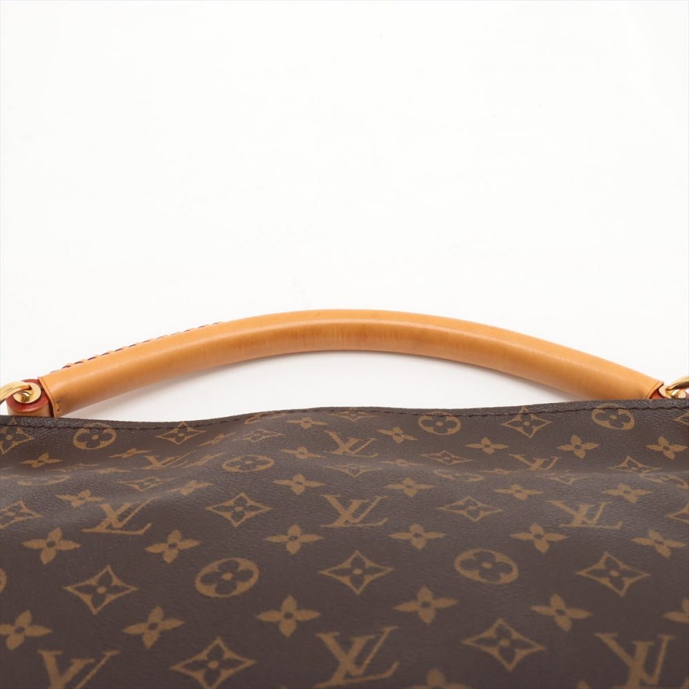 Louis Vuitton Artsy Canvas Hobo Bag Brown
