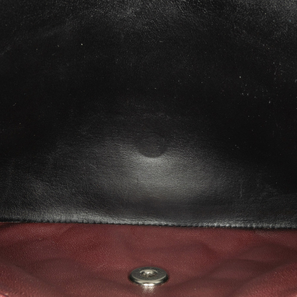 Chanel Classic Double Flap Jumbo Lambskin Leather Matelassè Handbag Black