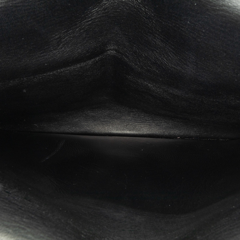 Chanel Classic Double Flap Jumbo Lambskin Leather Matelassè Handbag Black