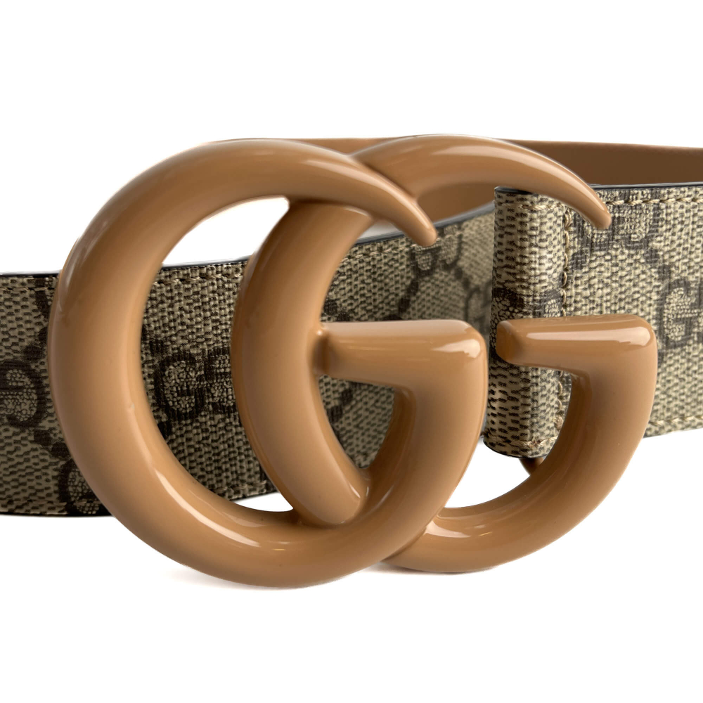 Gucci GG Buckle Canvas GG Wide Belt 75/30 GG Supreme