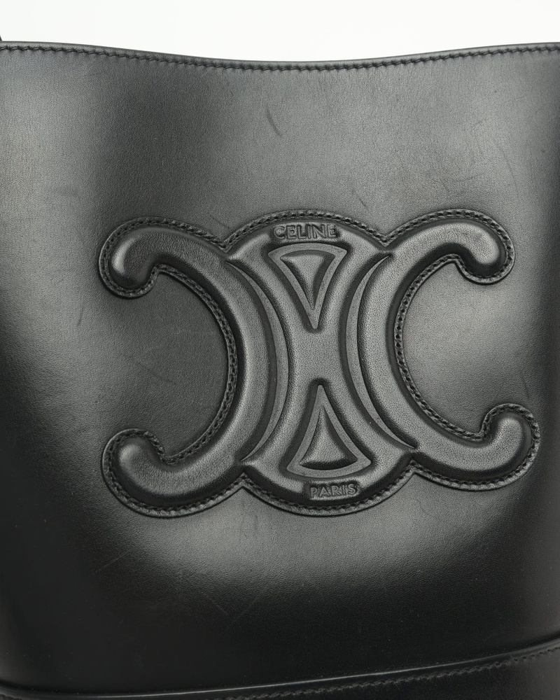 Celine Céline Small Bucket Cuir Triomphe Bag