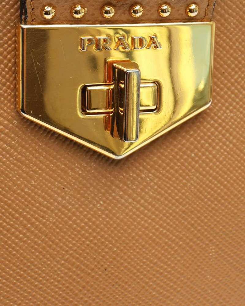 Prada Studded Saffiano Bag