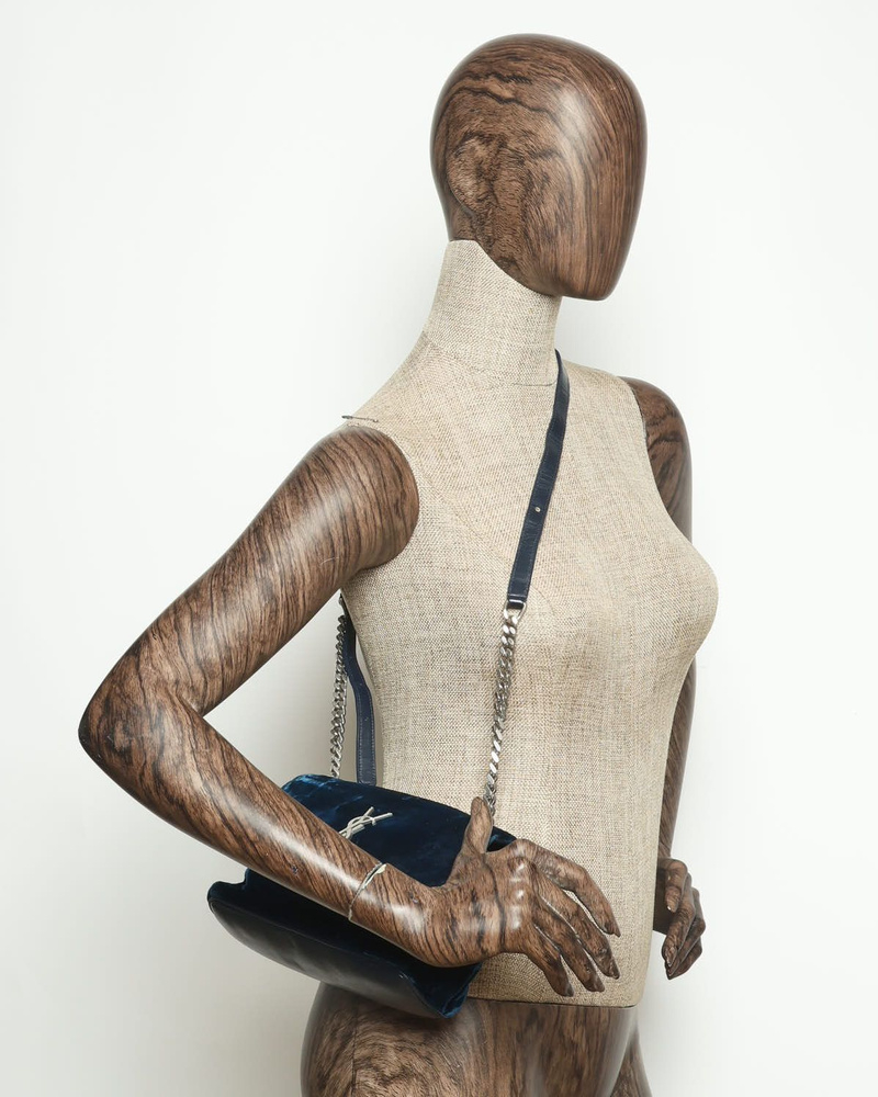 Saint Laurent Small Velvet West Hollywood Bag