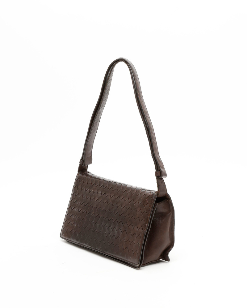 Bottega Veneta Intrecciato Flap Bag