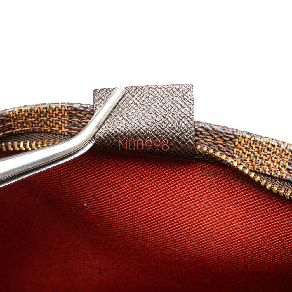 Louis Vuitton B Louis Vuitton Brown Damier Canvas Canvas Damier Ebene Trousse Pochette France