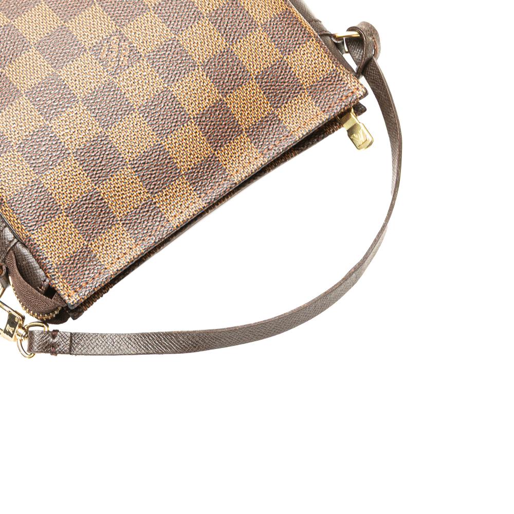 Louis Vuitton B Louis Vuitton Brown Damier Canvas Canvas Damier Ebene Trousse Pochette France