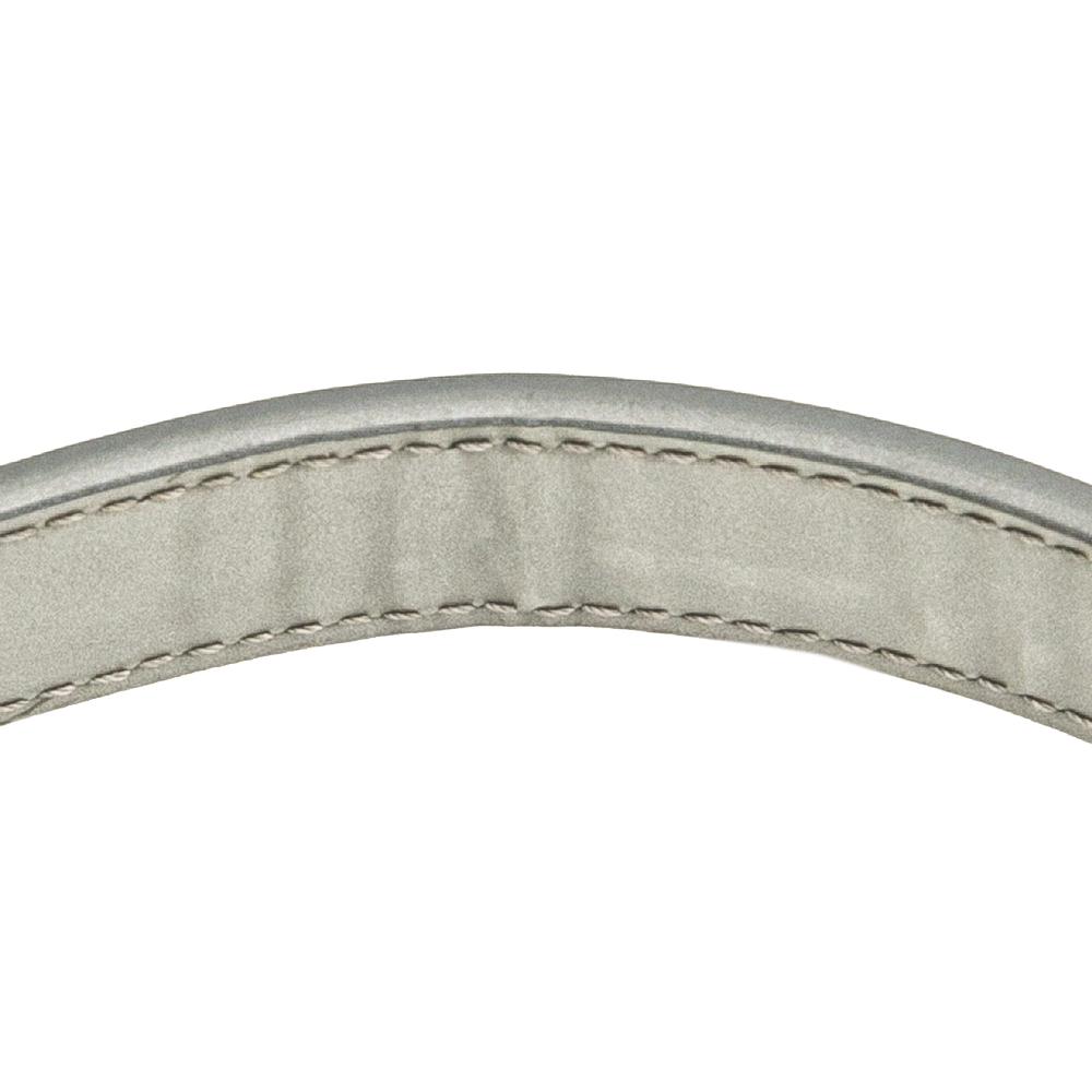 Christian Dior B Dior Silver Calf Leather Metallic Studded skin Vertical Diorama Italy