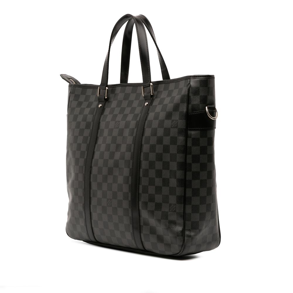 Louis Vuitton B Louis Vuitton Black Damier Canvas Fabric Damier Graphite Tadao PM France