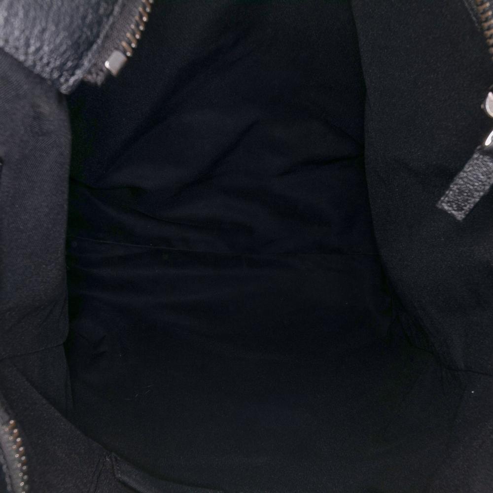 Gucci B Gucci Black Canvas Fabric GG Tote Italy