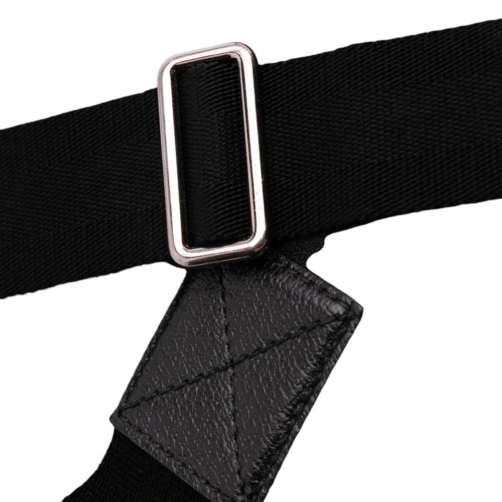 Gucci B Gucci Black Canvas Fabric GG Tote Italy