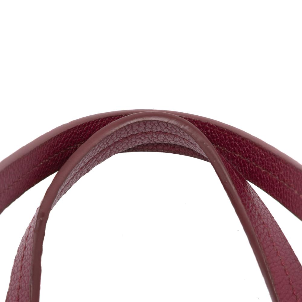 Louis Vuitton B Louis Vuitton Red Bordeaux Monogram Empreinte Leather Lumineuse PM France