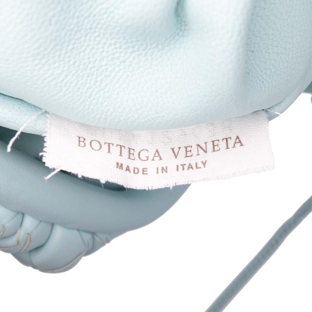 Bottega Veneta Blue Nappa Intrecciato The Mini Pouch Crossbody Italy
