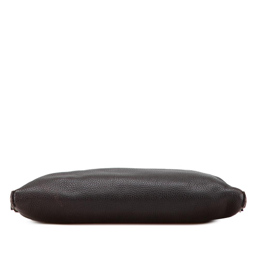 Fendi B Fendi Brown Dark Brown Calf Leather Selleria Crossbody Italy