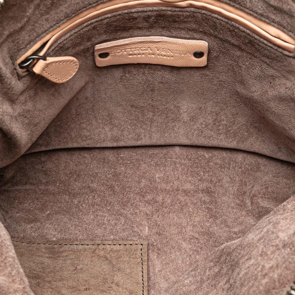 Bottega Veneta B Bottega Veneta Pink Light Pink Nappa Leather Leather Nappa Intrecciato Nodini Crossbody Italy