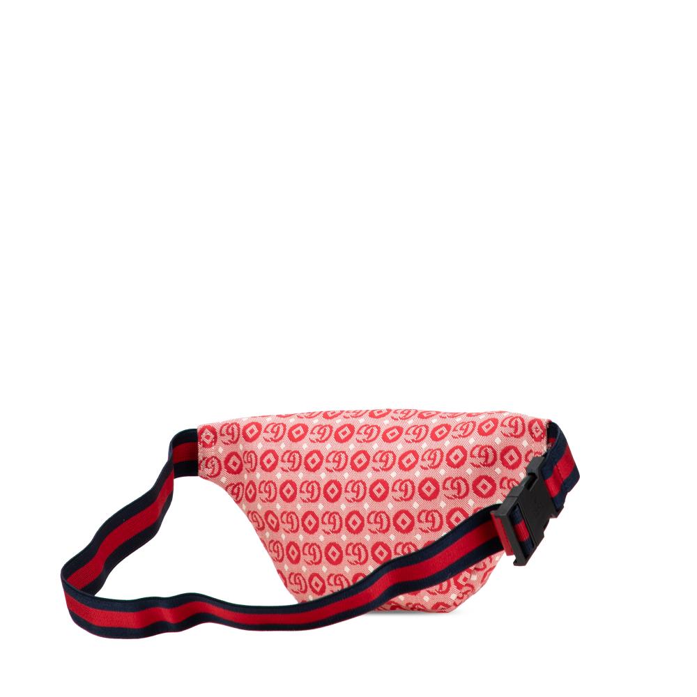 Gucci AB Gucci Red Canvas Fabric Kids GG Supreme Stars Web Belt Bag Italy