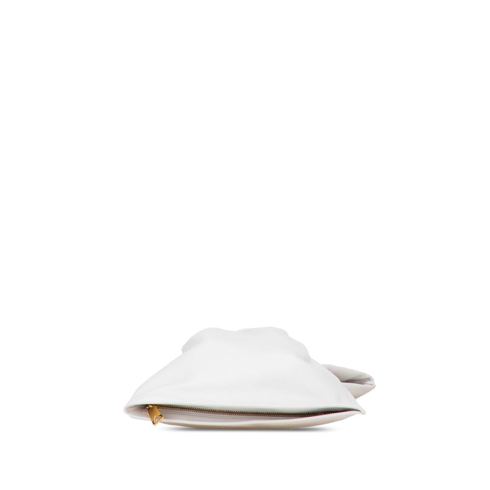 Bottega Veneta AB Bottega Veneta White Calf Leather Mini skin BV Twist Bag Italy