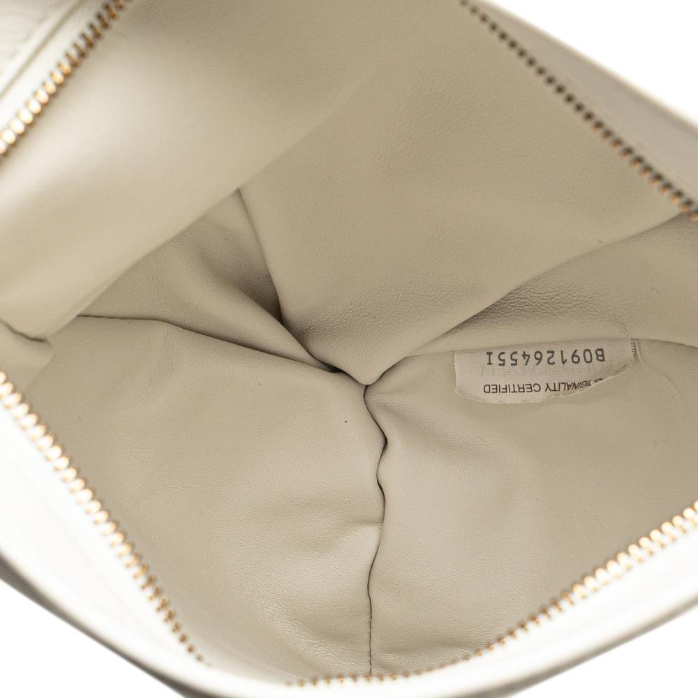 Bottega Veneta AB Bottega Veneta White Calf Leather Mini skin BV Twist Bag Italy