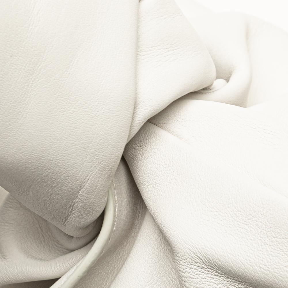 Bottega Veneta AB Bottega Veneta White Calf Leather Mini skin BV Twist Bag Italy