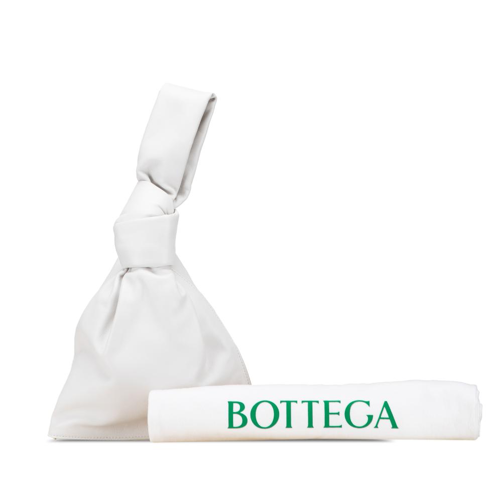 Bottega Veneta AB Bottega Veneta White Calf Leather Mini skin BV Twist Bag Italy