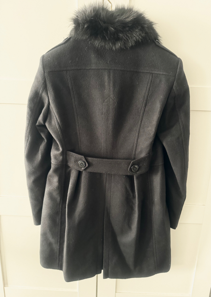 Burberry Coatbridge Mantel mit Fuchskragen