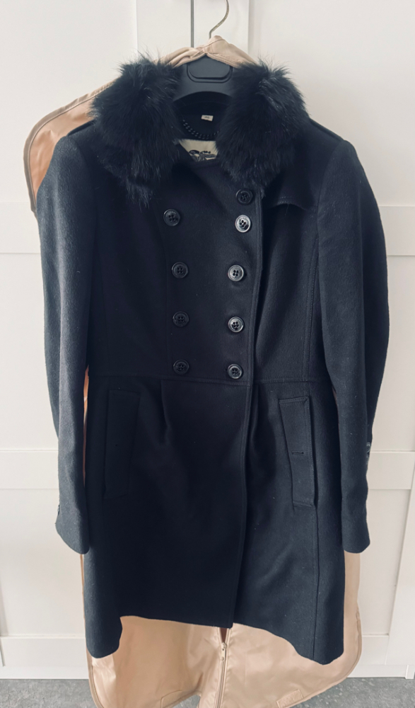 Burberry Coatbridge Mantel mit Fuchskragen