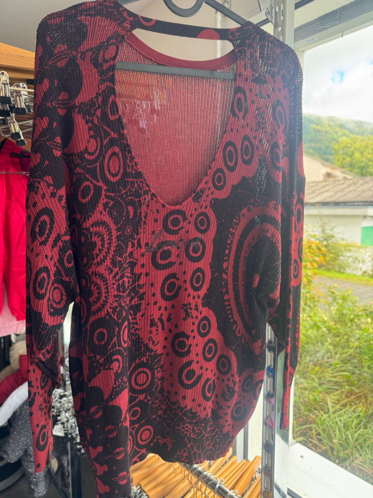 Desigual Pullover mit Rückenausschnitt