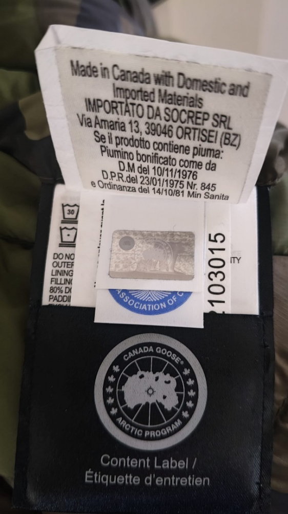 Canada Goose The Fraser Bomber reversible jacket Black label