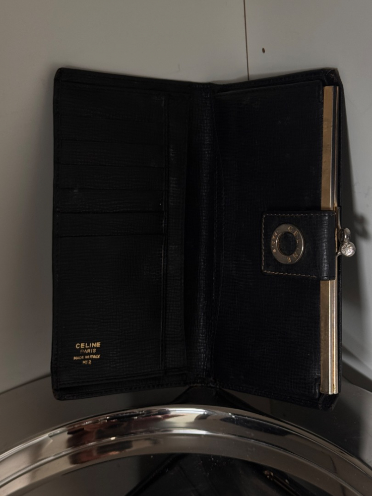 Celine Portefeuille Bifold avec compartiment à monnaie