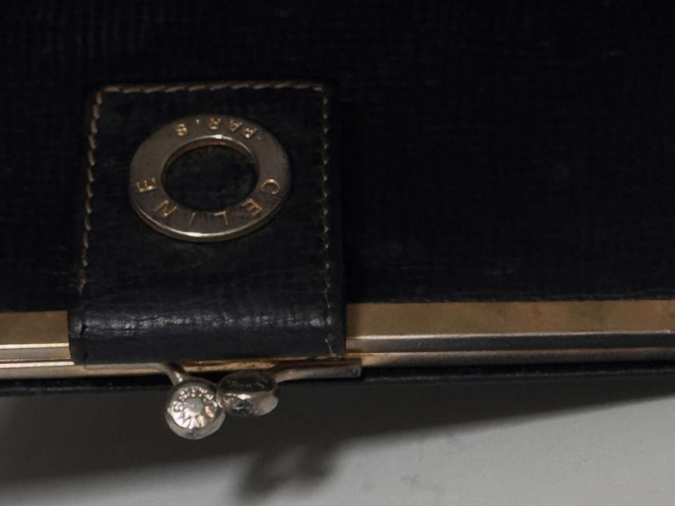 Celine Portefeuille Bifold avec compartiment à monnaie