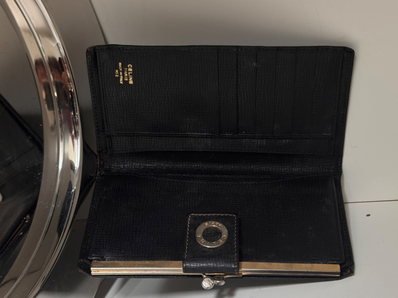 Celine Portefeuille Bifold avec compartiment à monnaie