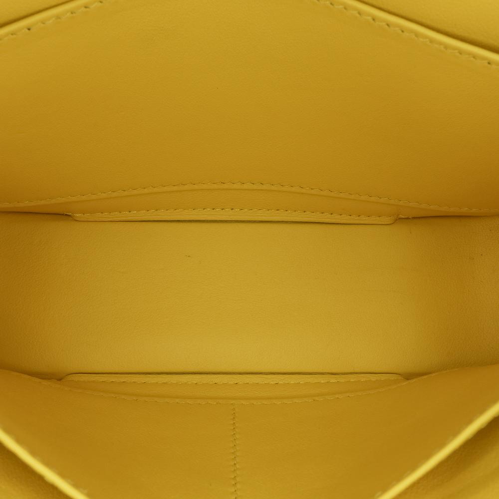 Hermès AB Hermès Yellow Goatskin Leather Chevre Mysore Geta France