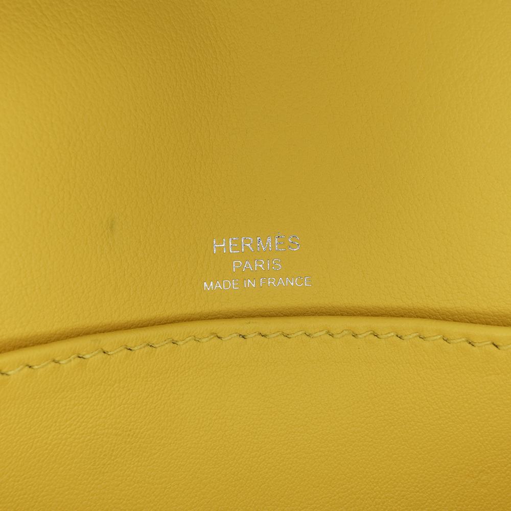 Hermès AB Hermès Yellow Goatskin Leather Chevre Mysore Geta France
