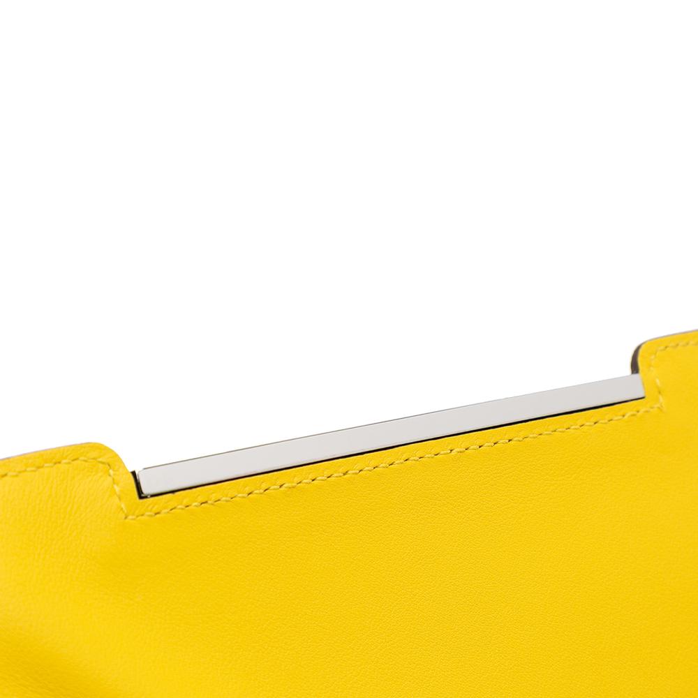 Hermès AB Hermès Yellow Goatskin Leather Chevre Mysore Geta France