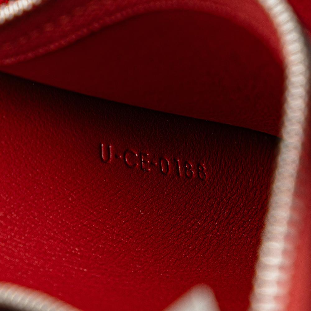 Celine B Celine Pink Salmon with Red Calf Leather Frame Shoulder Bag Italy