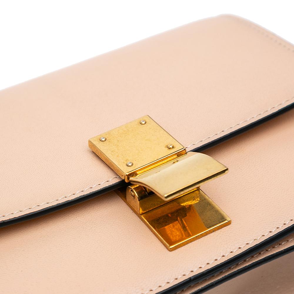 Celine B Celine Pink Light Pink Calf Leather Small Liege skin Classic Box Italy