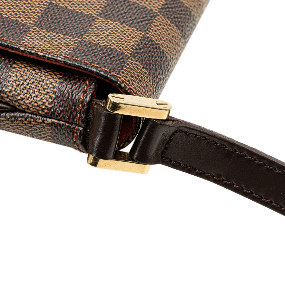 Louis Vuitton B Louis Vuitton Brown Damier Canvas Canvas Damier Ebene Musette Salsa Long Strap Spain