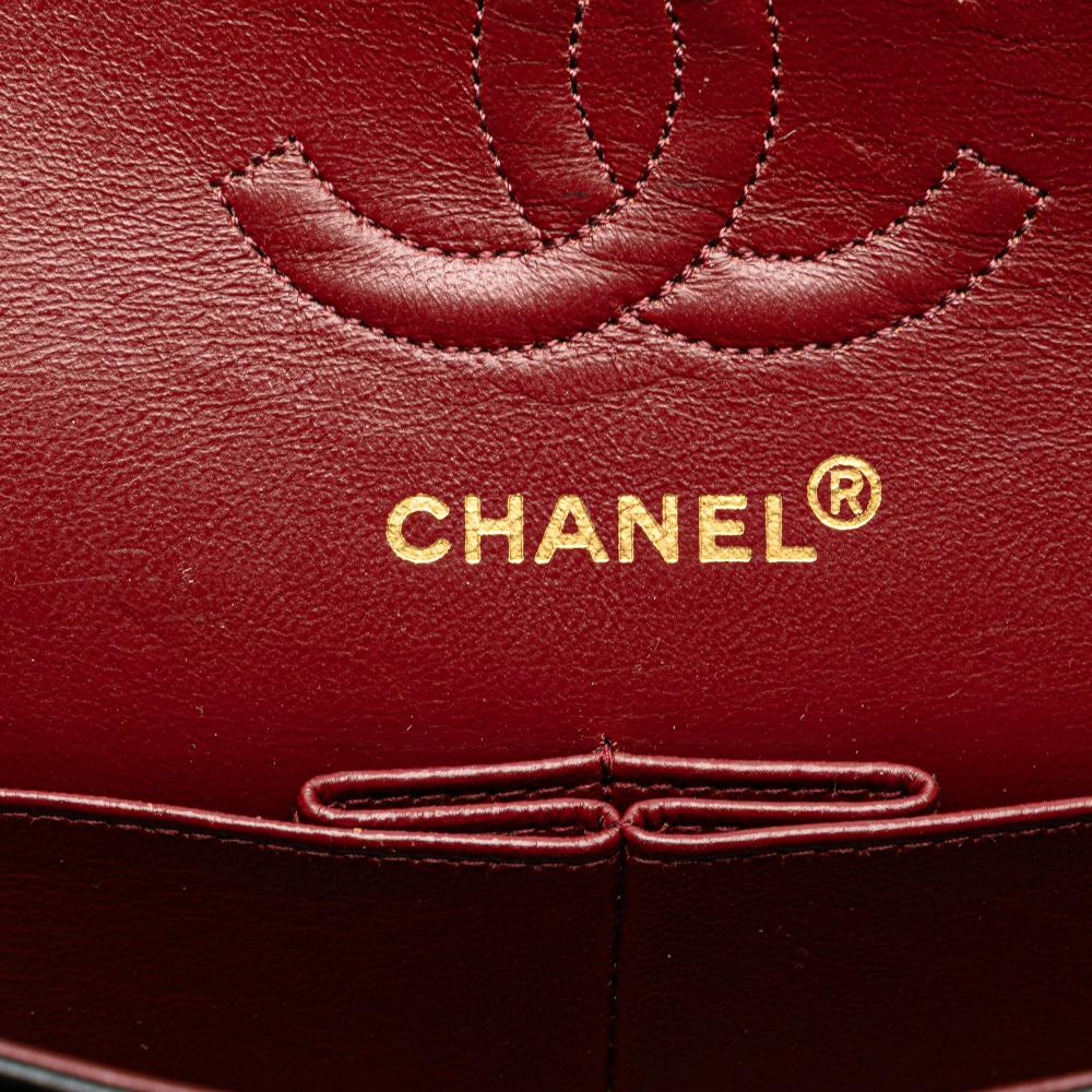 Chanel B Chanel Black Lambskin Leather Leather Small Classic Lambskin Double Flap France