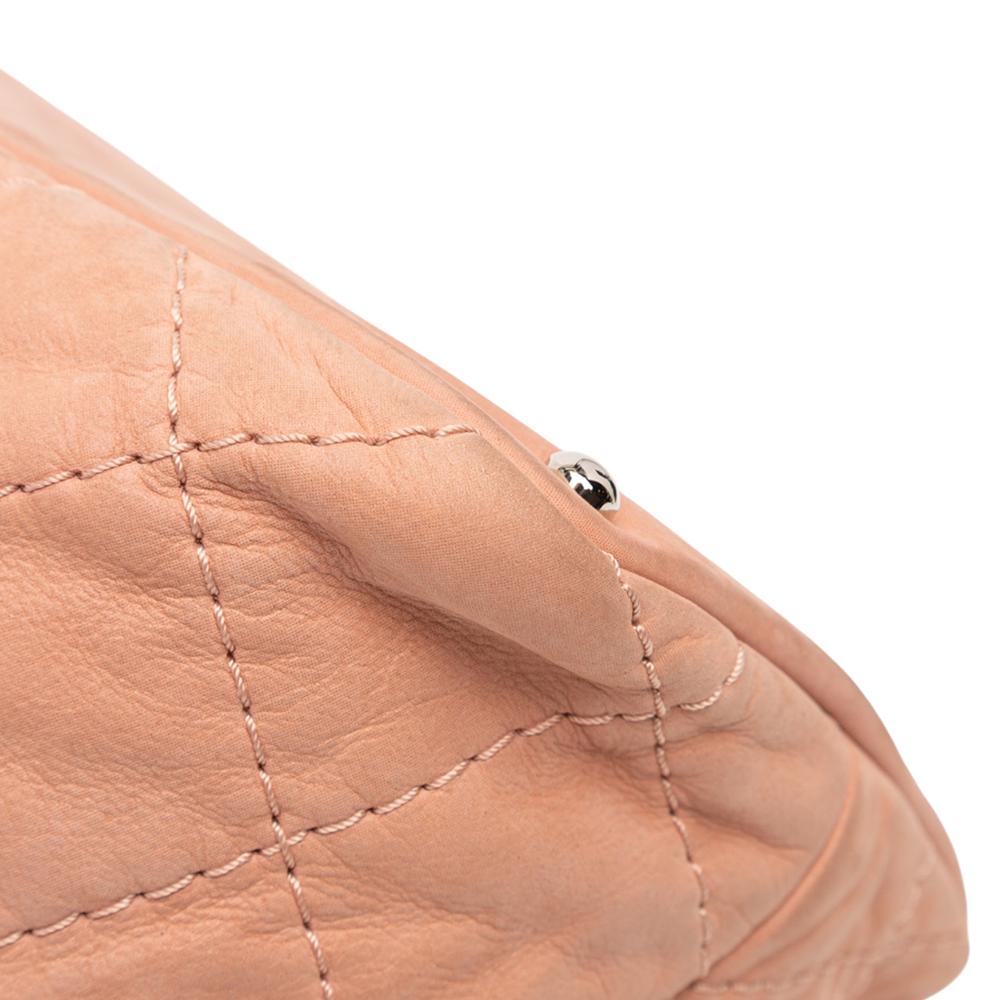 Chanel B Chanel Pink Light Pink Calf Leather Small Iridescent skin Sea Hit Tote Italy