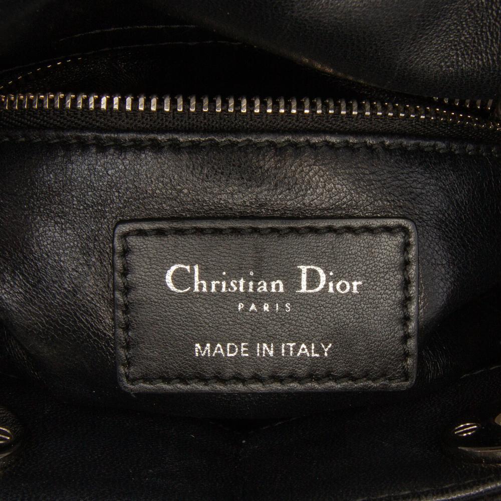 Christian Dior B Dior Pink Patent Leather Leather Mini Patent Sequined Lady Dior Italy