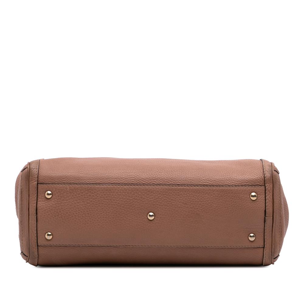 Gucci B Gucci Pink Calf Leather Medium Bella Tote Italy