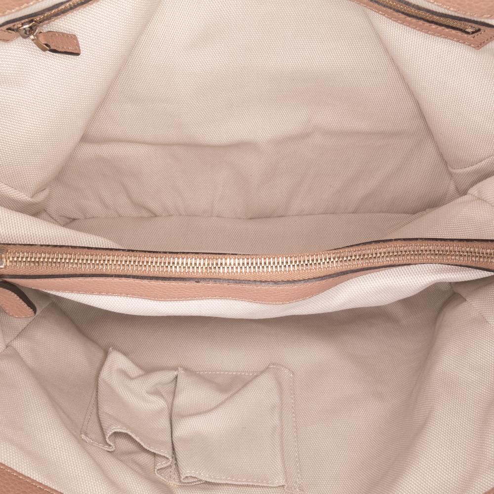 Gucci B Gucci Pink Calf Leather Medium Bella Tote Italy