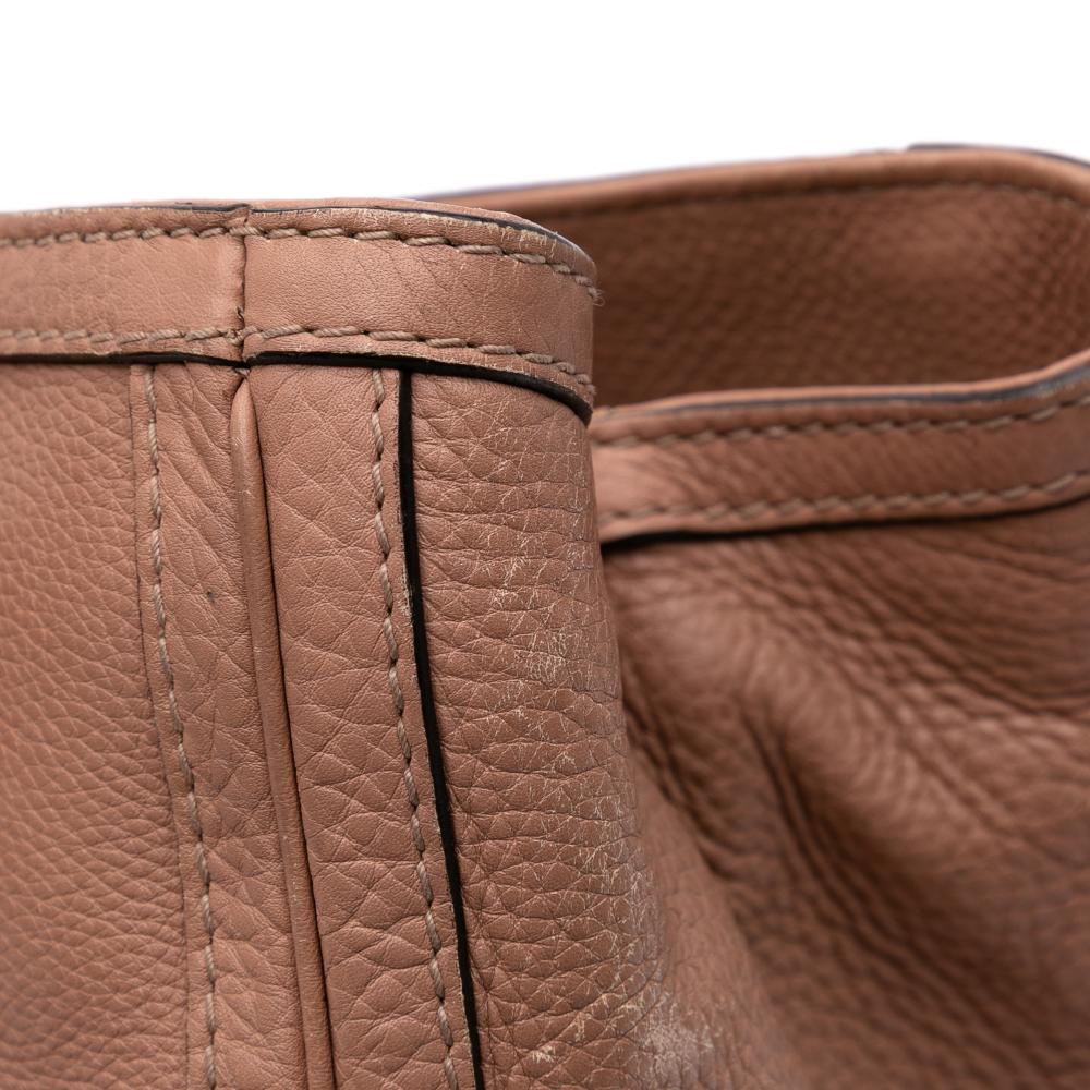 Gucci B Gucci Pink Calf Leather Medium Bella Tote Italy