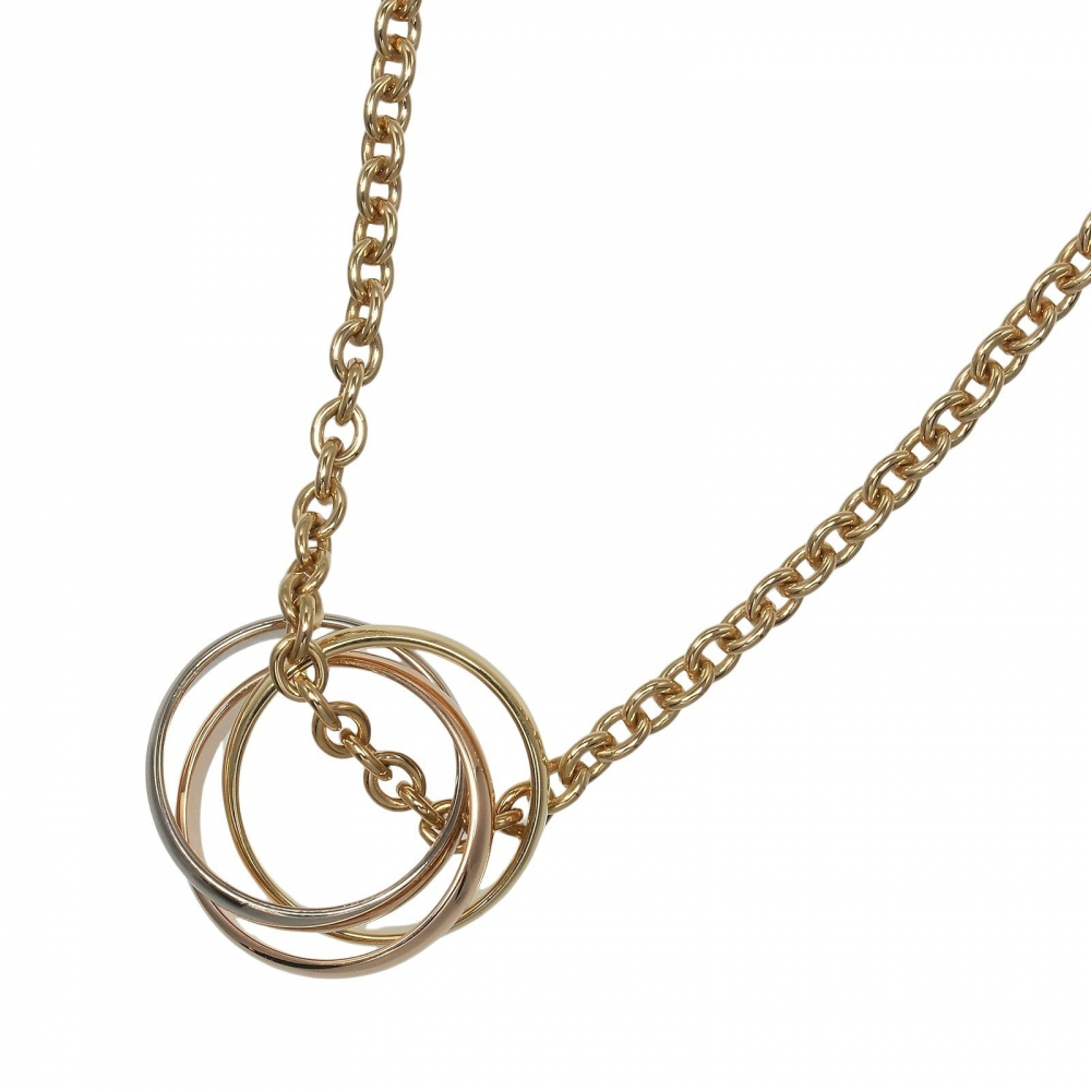 Creart II Cartier Trinity Pendant Necklace 18K Tricolor Gold