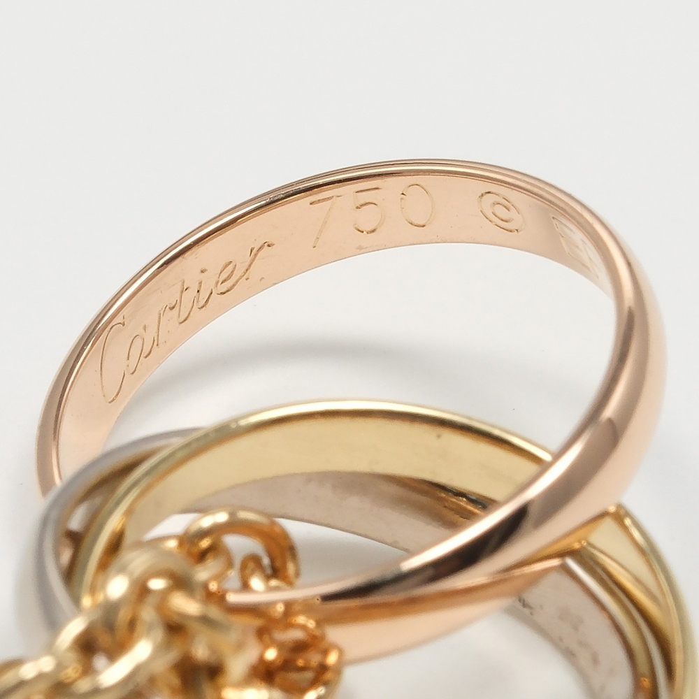 Creart II Cartier Trinity Pendant Necklace 18K Tricolor Gold