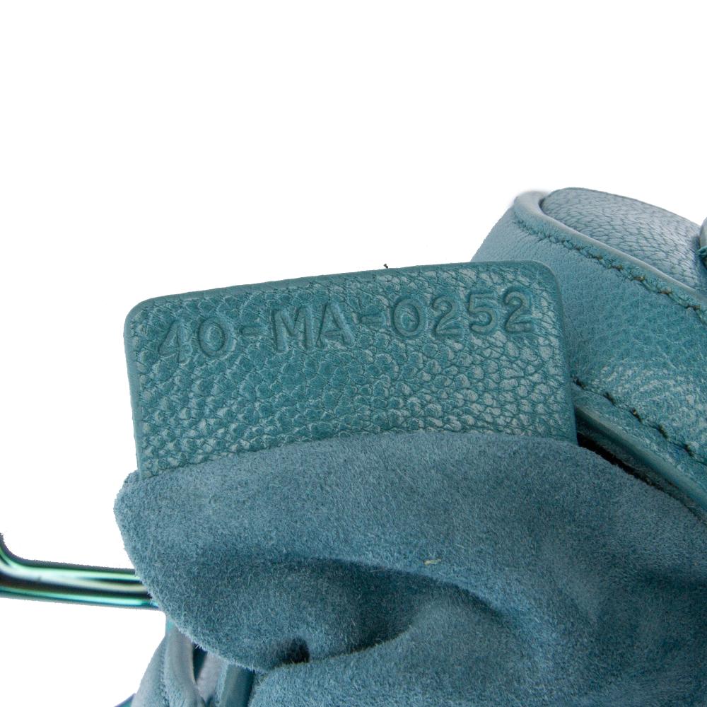 Christian Dior AB Dior Blue Light Blue Goatskin Leather Micro Saddle Bag Italy