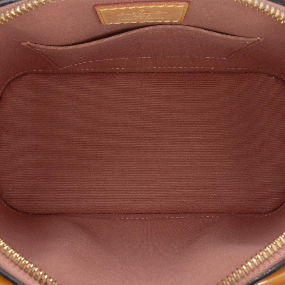 Louis Vuitton B Louis Vuitton Brown Camel Vernis Leather Leather Monogram Vernis Alma BB France