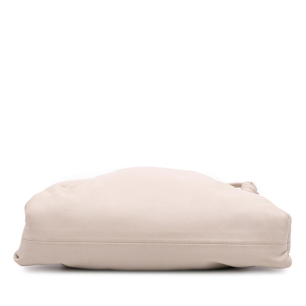 Bottega Veneta B Bottega Veneta Brown Light Beige Lambskin Leather Leather Lambskin The Mini Pouch Crossbody Italy